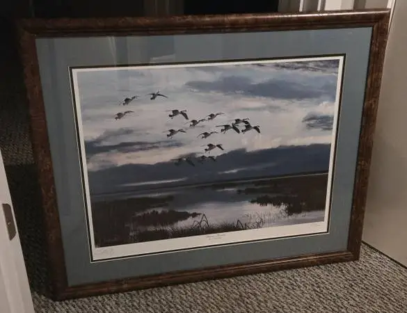 C. Ford Riley Signed & Numbered Framed Wildlife Print