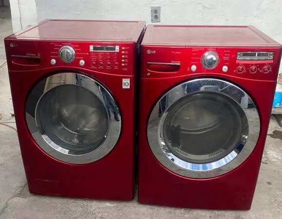 Lg direct drive steam front load washer and gas dryer
