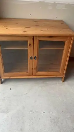 Wood TV stand