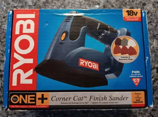 NEW Ryobi Corner Cat Finishing Sander