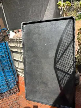 Large heavy duty, Animal cage with Three-way access in black