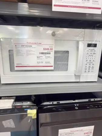 GE 1.9 cu. ft. Over-the-Range Sensor Cooking Microwave Oven - White - $249 (MSRP