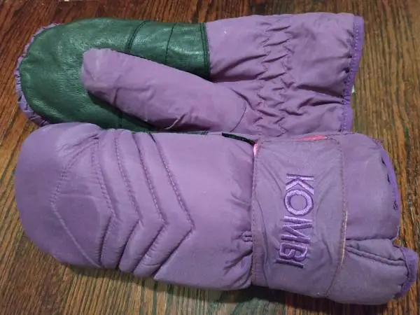 Kombi Turbo L Womens Thermolite Leather Trim Snowboard/Ski Mittens!