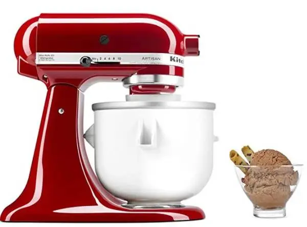 KITCHENAID ICE CREAM MAKER ATTACHMENT FOR 5 AND 6 QUART MIXERS (NEW)