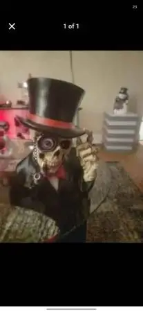 NEW Gentlemen Skeleton Skull Figure