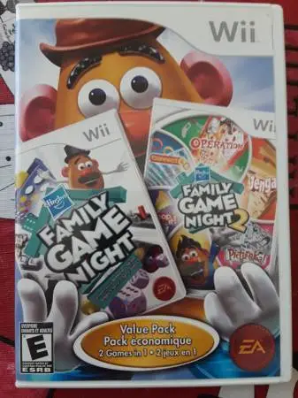 Wii Family Game Night Value Pack. Complete & Tested.. MINT