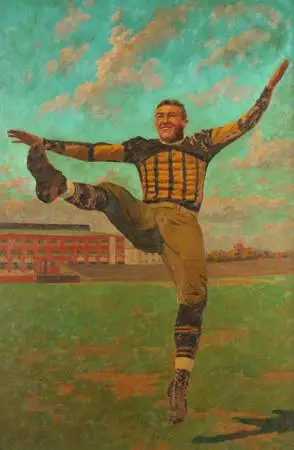 GARNET W. JEX, PORTRAIT OF PUNTER, Oil Painting
