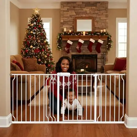 NEW extra wide baby animal gate with extensions
