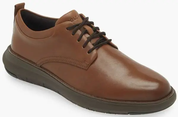 Cole Haan Mens Grand Remix Oxfords Leather Upper British Tan/Java 10M