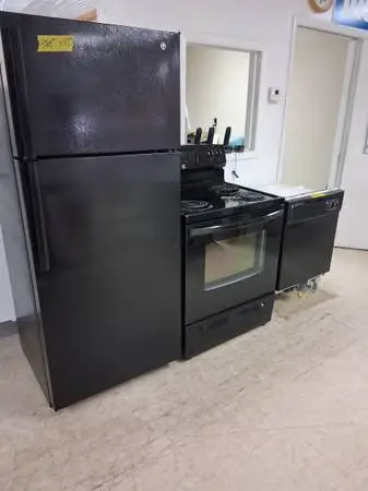 All Black Kitchen Appliance Set