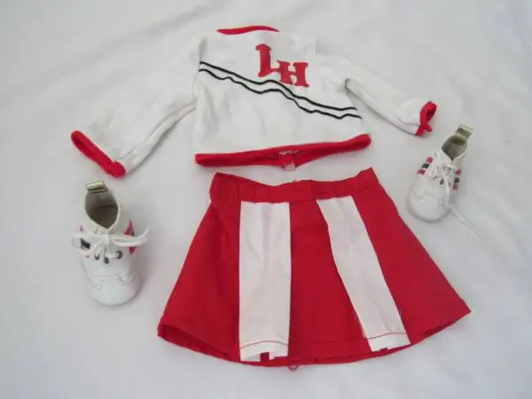 Girls 18 Doll Cheerleader Outfit Set