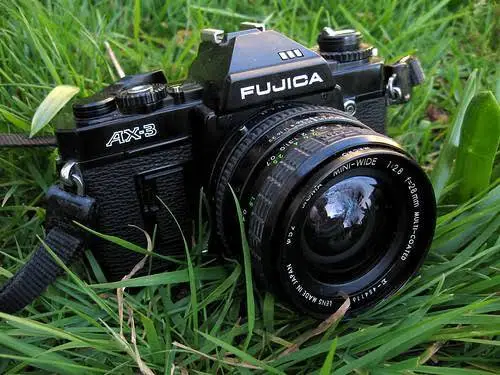 fujica ax-3 flash and battery grip