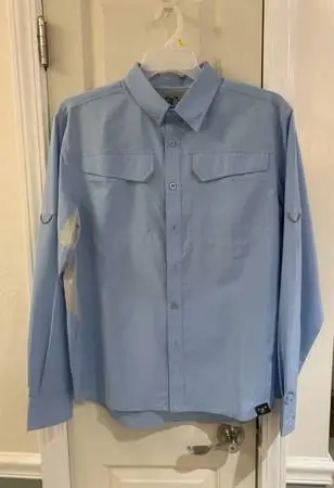Fishing Shirt long sleeve Blue M
