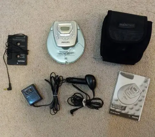 Philips Portable 40ESP CD Player with Accessories & Carry Pouch