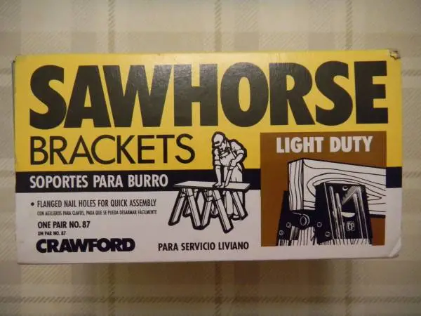 Sawhorse brackets