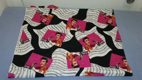OUT OF PRINT ELVIS FABRIC,  72 BY 43 1/2