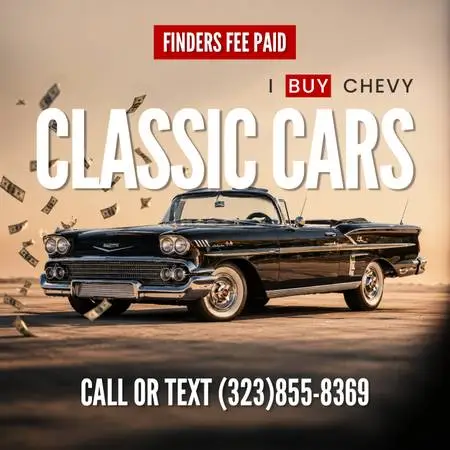 I BUY CHEVY CLASSIC CARS IMPALA 1958 TRI FIV BEL AIR