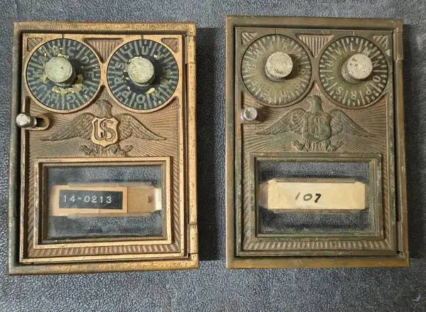 Brass Post Office Box Doors