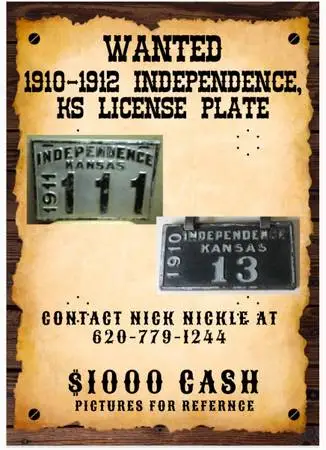 Vintage license plates