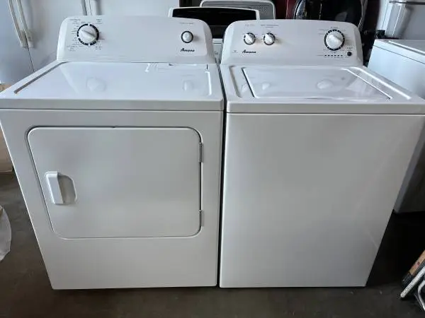 Amana Top Load Washer Machine & GAS Dryer Set