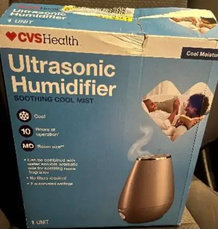 Humidifier (Ultrasonic),CVS, Brand New