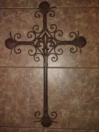 Wall Cross -Wrought Iron or Heavy Metal