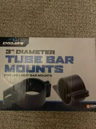 ATV boat 3 tube frame light bar mounts mounting kit