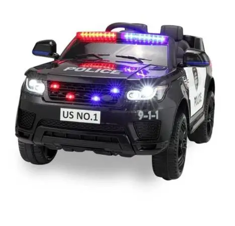 Brand New TOBBI 12V Electric Kids Ride on Police Car W/Parental Remote Control