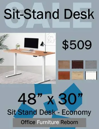 Save $50 OFF Sit Stand Desk | Adjustable Height Desks Starting @