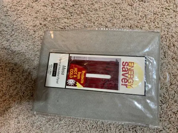 New in Package 3 Curtain Lot – Thermal Panel, Sailcloth, Floral