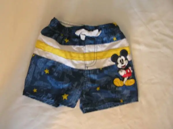 baby Boys 6/9 Months Mickey Mouse Swim Shorts