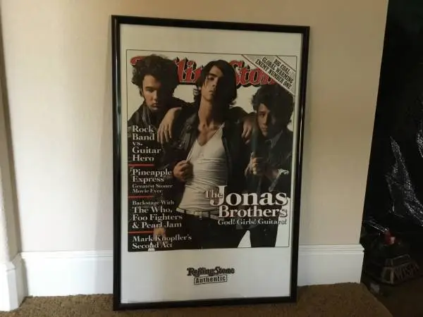 FRAMED THE JONAS BROTHERS POSTER