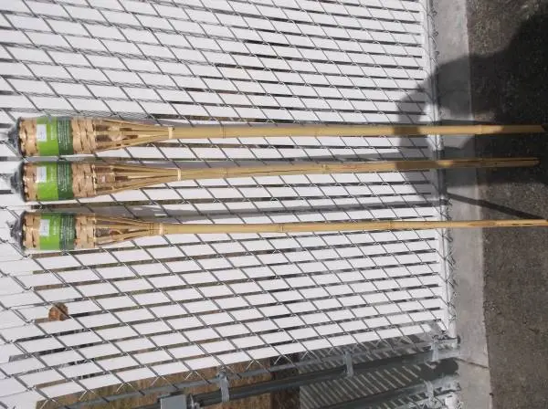 5 NEW Bamboo torchs