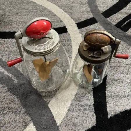 Vintage Dazey Red Football Butter Churn Original No. 4 & No. 8 USA