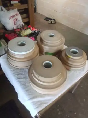 29 rolls of hardwood veneer