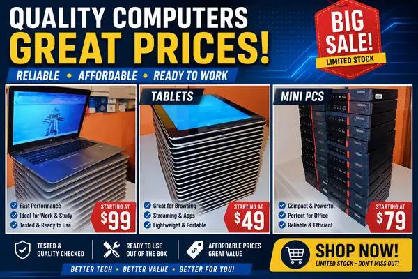 Various Computers, Desktops, Laptops and Tablets SALE! $39!