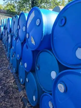 PLASTIC 55 GALLON FOOD GRADE BARREL WITH 2 BUNG HOLES