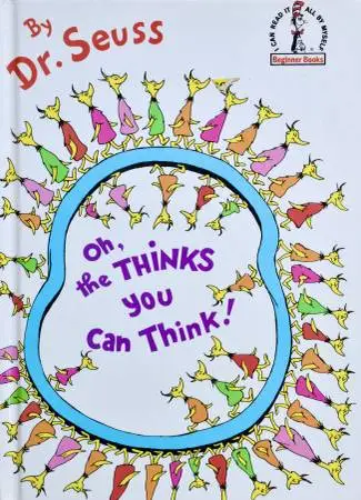1975 Oh, The Thinks You Can Think Dr. Seuss Hardcover Imagination