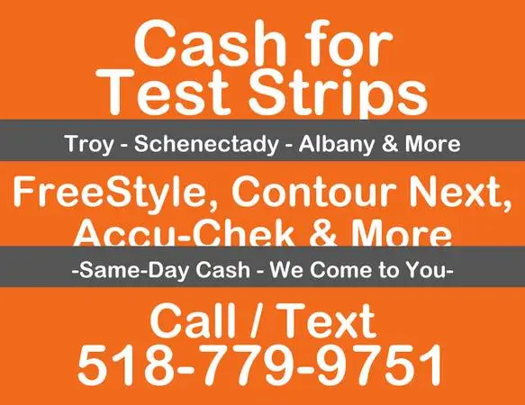 Cash for Diabetic Test Strips & Diabetic Supplies - Albany NY - Meter Broke