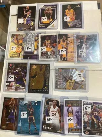 Kobe Bryant collection at JJ’s baseball cards of Red Lion