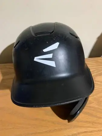 Easton Batting Helmet w/Jaw Guard and Bat, ball and Glove Bag