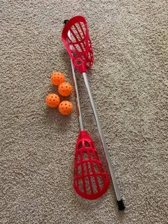 2 New Lacrosse Sticks Lightweight Aluminum and Plastic Lacrosse Head