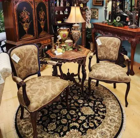 Like-New Louis XV Style Armchairs-EACH