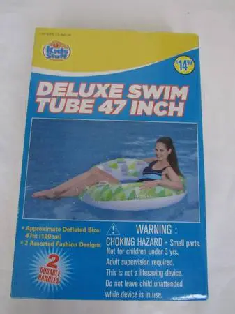 New Green Deluxe Swim Tube 47