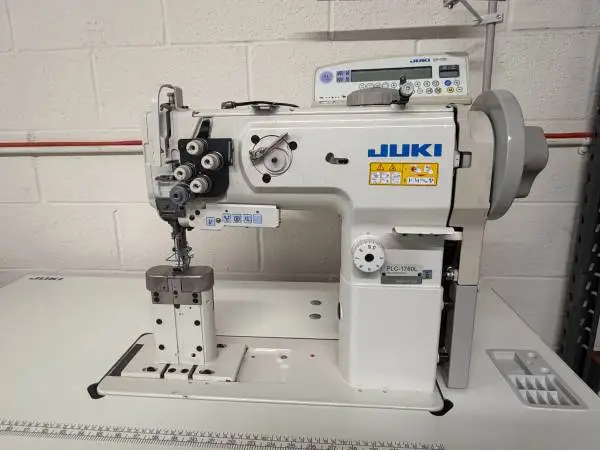 Pre-owned JUKI PLC 1760 Double Needle Post-Bed Walking Foot sewing Mac