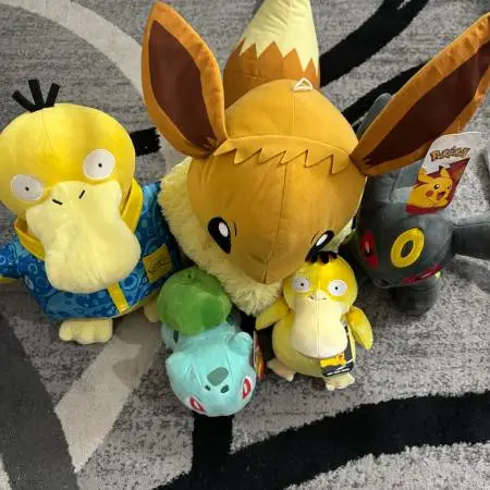 Pokémon Plushies Umbreon, Psyduck Build A Bear & Eevee Bulbasaur