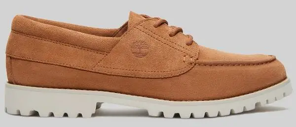 Timberland Authentics Light Lace-Up Lug Bottom Leather Boat Shoes, NEW