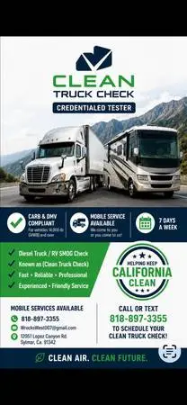 Diesel SMOG Testing Trucks RV CARB compliance