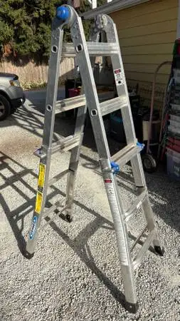Werner aluminum multi-position telescoping ladder