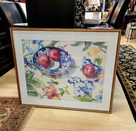 Watercolor Art Signed by Maria Winkler-37.5 x 30-NOW